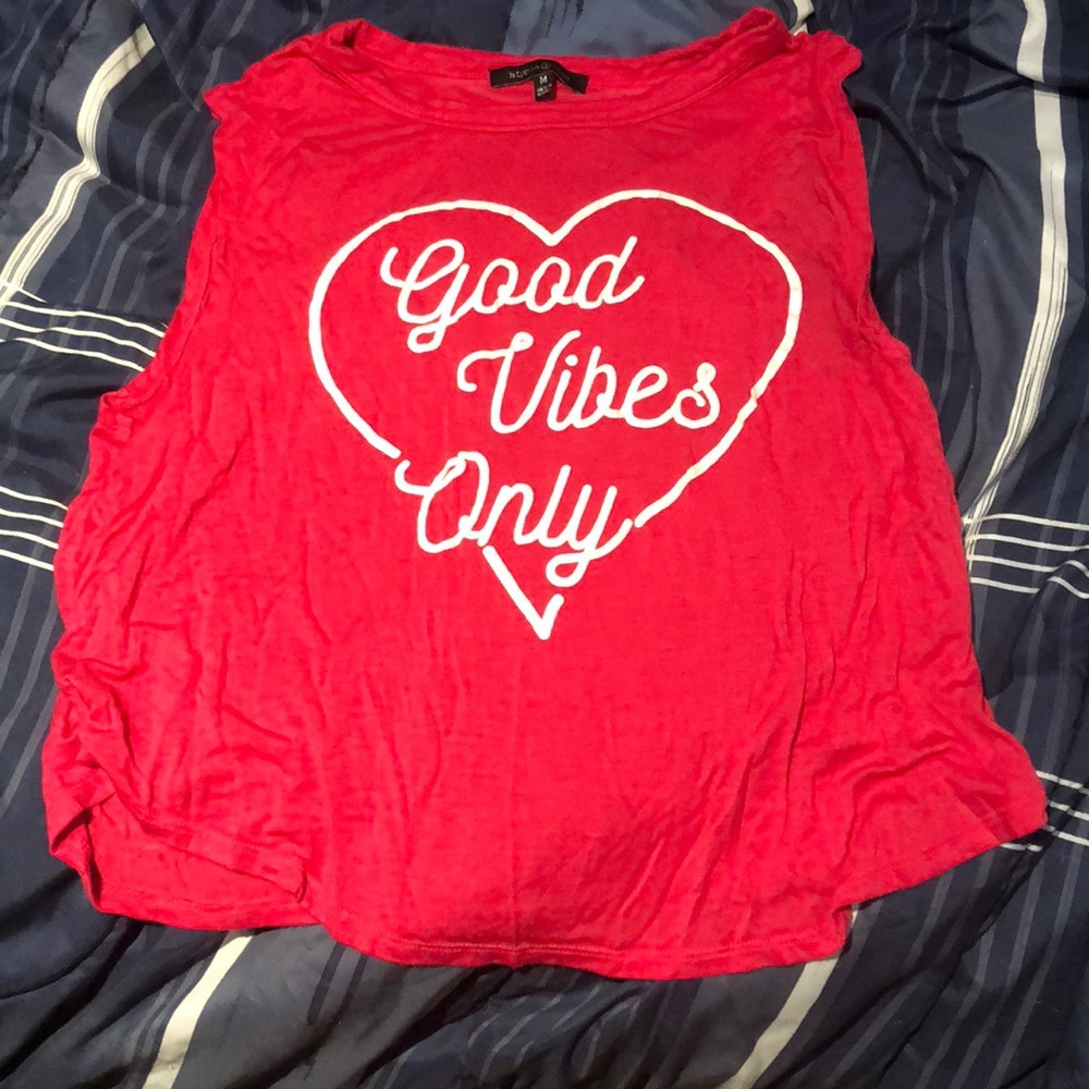 Good Vibes Only Sleevless Shirt